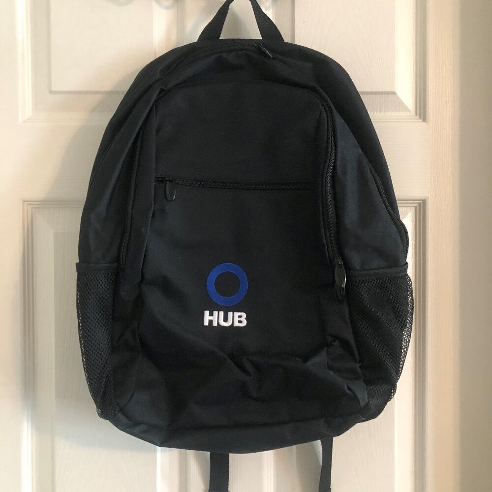 Brand new black Laptop Book Bag School Bag w/ multiple pockets and sections